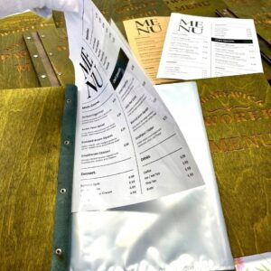 Karta Menu A4+Koszule