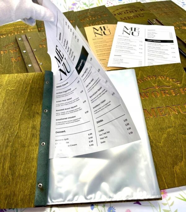 Karta Menu A4+Koszule
